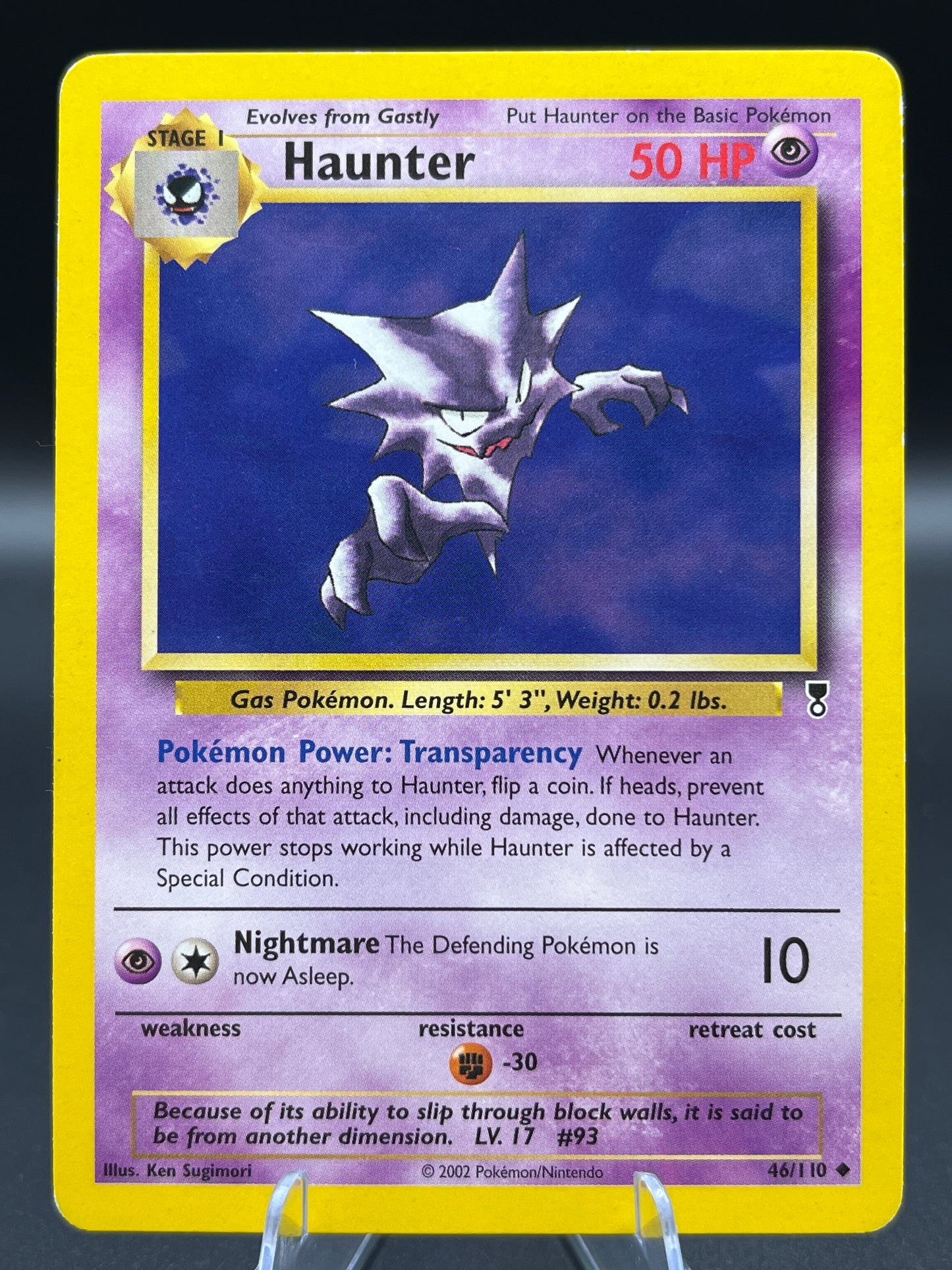 Pokémon TCG: 2002 Haunter 46/110 - Legendary Collection