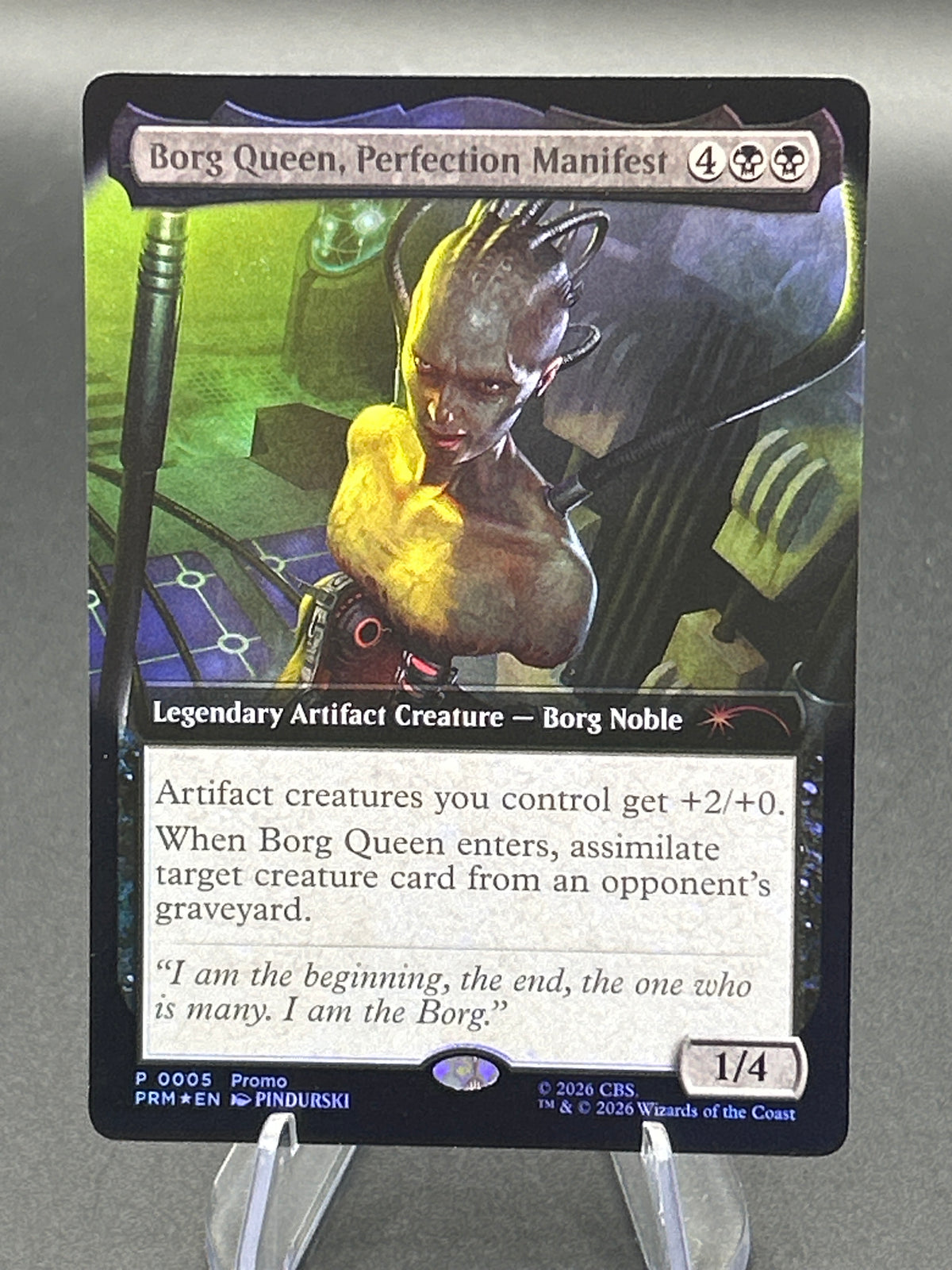 MTG TCG: 2026 Borg Queen, Perfection Manifest (Extended Art) - Media Promos (MEDIA)