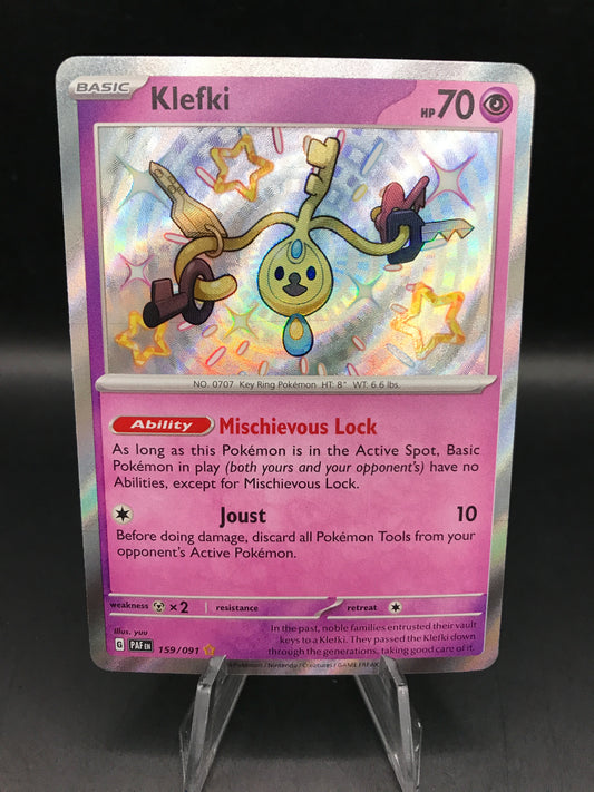 Pokémon TCG: 2024 Klefki 159/091 S&V Paldean Fates Baby Shiny