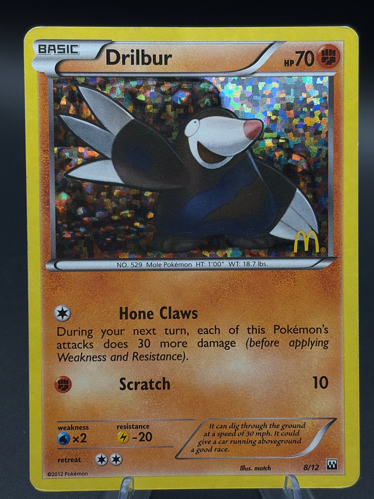 Pokémon TCG: 2012 Drilbur - 8/12 - McDonald's Promos 2012 (M12)