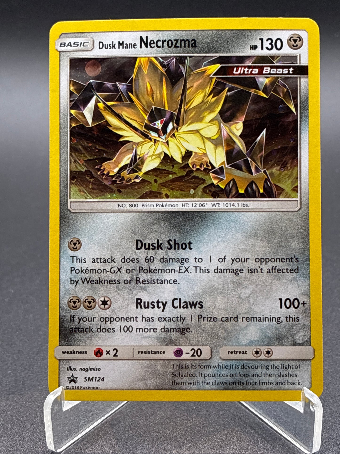 Pokémon TCG: 2018 Dusk Mane Necrozma SM124 SM: Sun & Moon Promos
