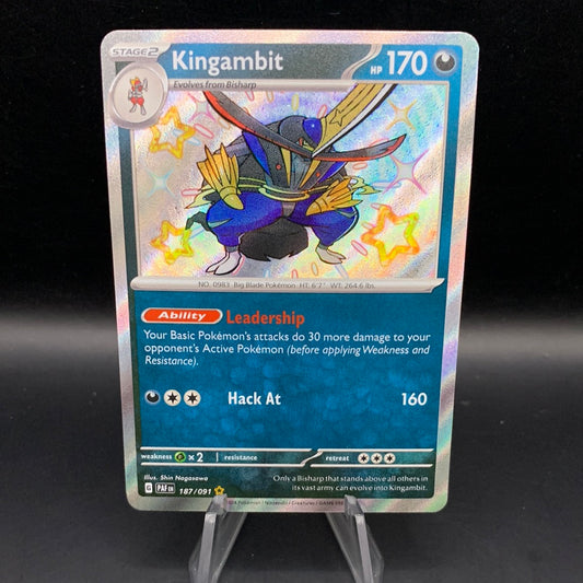 Pokémon TCG: 2024 Kingambit 187/091 S&V Paldean Fates Baby Shiny