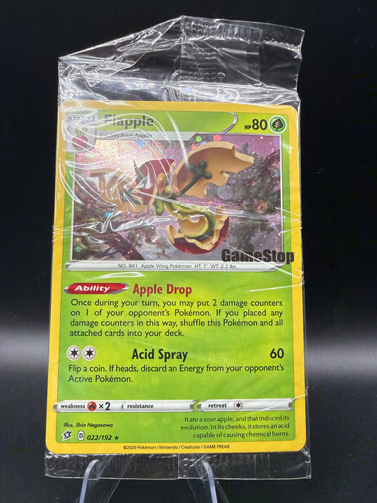 Pokémon TCG: 2020 Flapple - 022/192 - SWSH Gamestop Exclusive Promo SEALED
