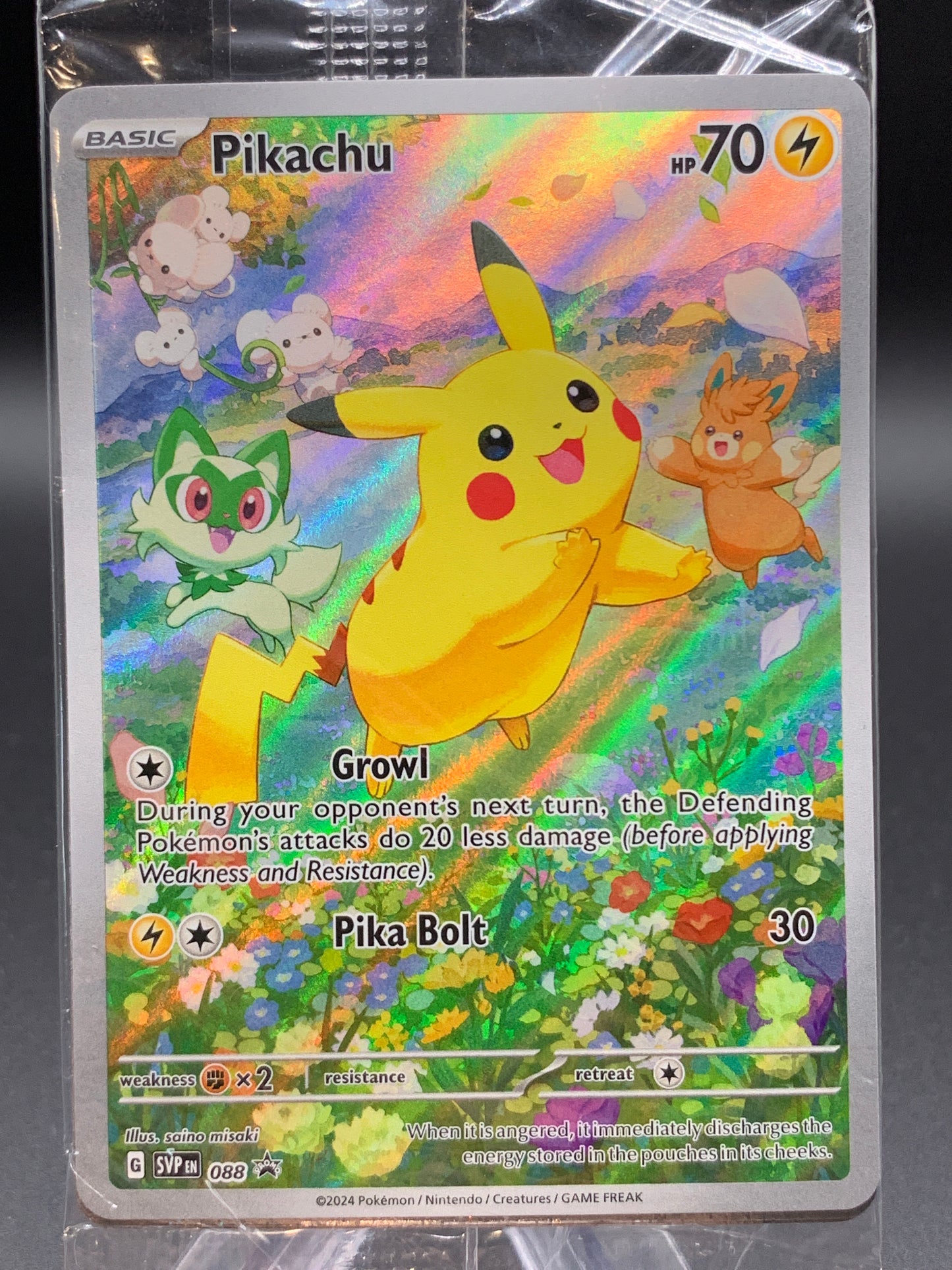 Pokémon TCG: 2024 Pikachu - #088 - Scarlet & Violet Promo Sealed