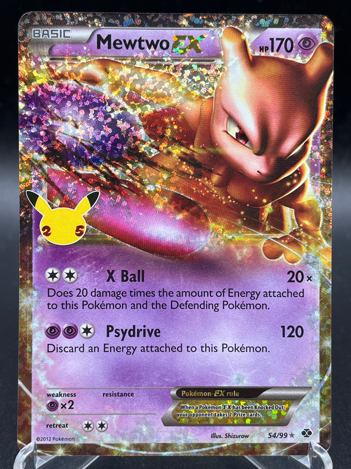 Pokémon TCG: 2021 Mewtwo EX 54/99 SWSH: Celebrations Classic Collection