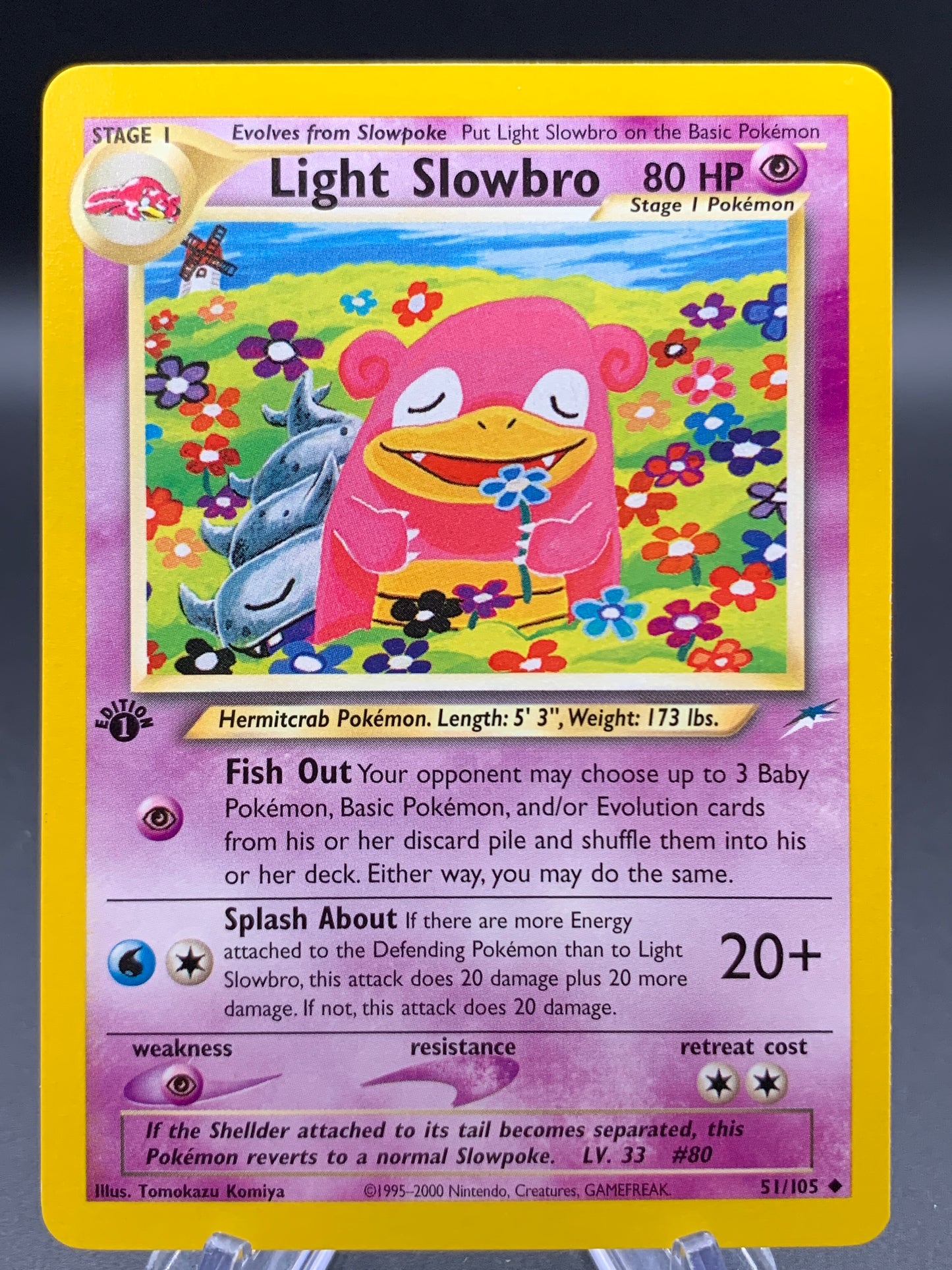 Pokémon TCG: 2000 Light Slowbro - 51/105 - Neo Destiny 1st Edition