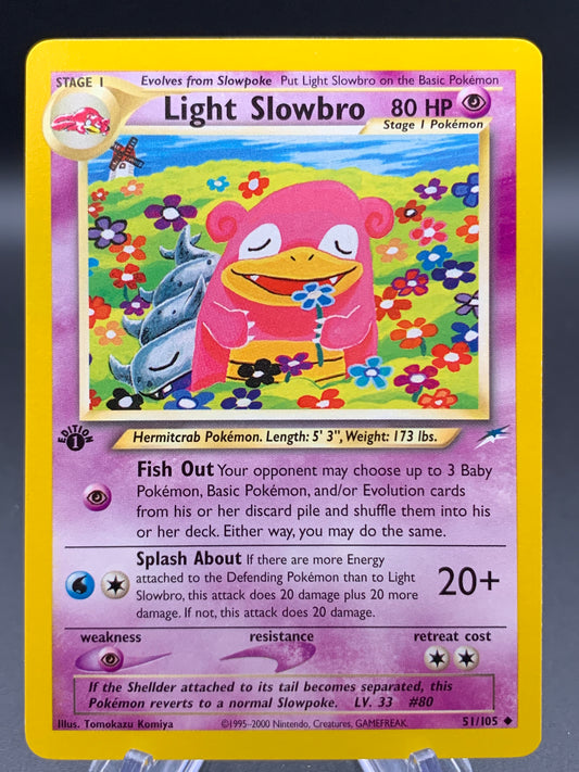 Pokémon TCG: 2000 Light Slowbro - 51/105 - Neo Destiny 1st Edition