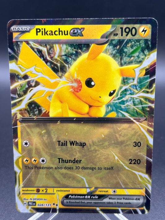 Pokémon TCG: 2025 Pikachu ex - 028/131 SV: Prismatic Evolutions