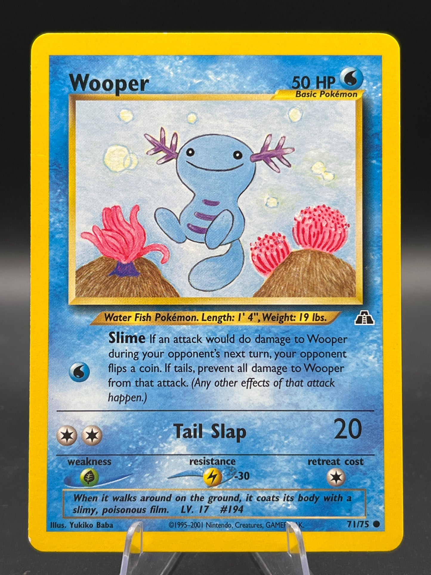 Pokémon TCG: 2001 Wooper 71/75  - Neo Discovery