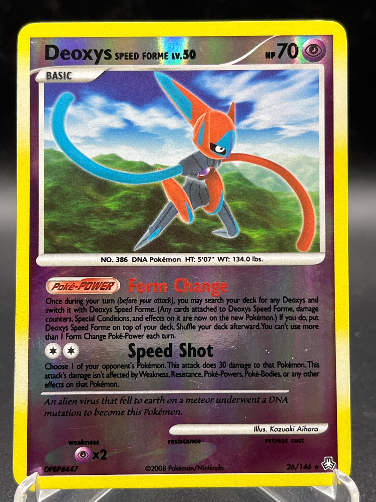 Pokémon TCG: 2008 - Deoxys Speed Forme - 26/146 - Legends Awakened Reverse Holo