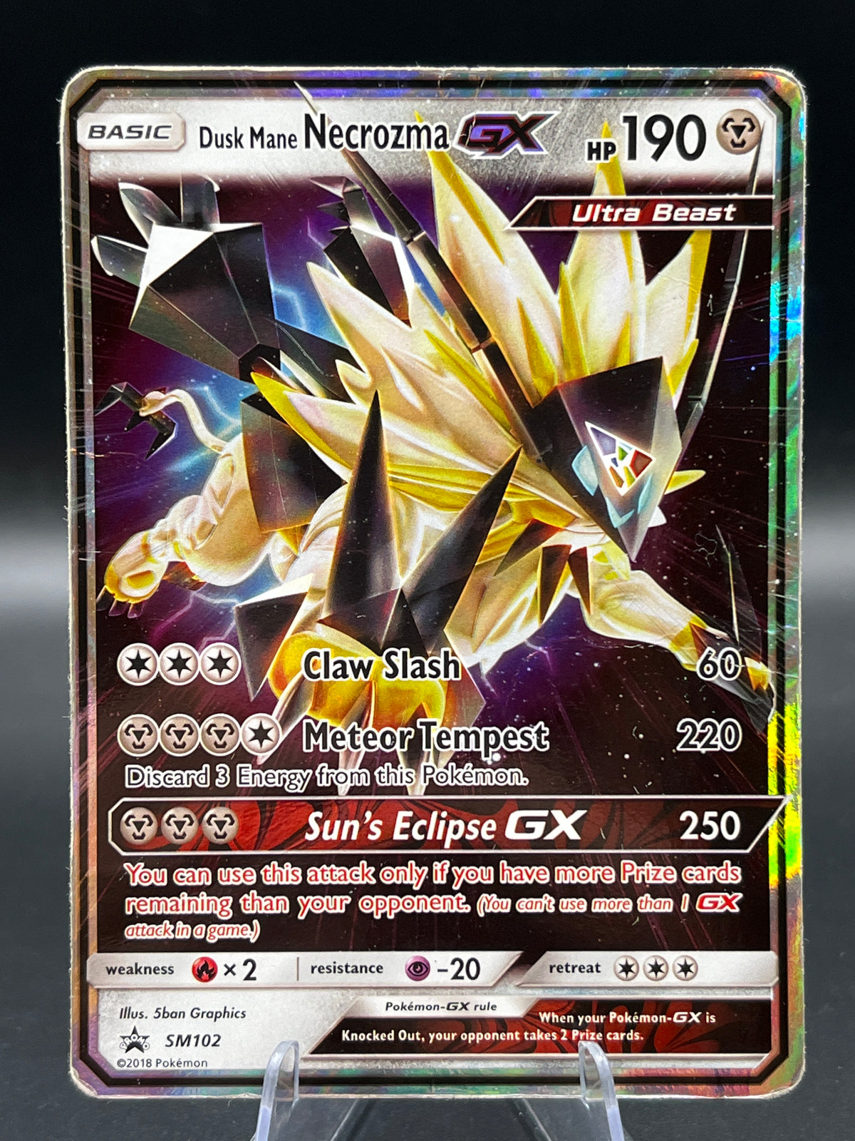 Pokémon TCG: 2018 Dusk Mane Necrozma GX - SM102 - SM Promos