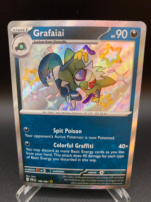 Pokémon TCG: 2024 Grafaiai 190/091 SV: Paldean Fates Baby Shiny