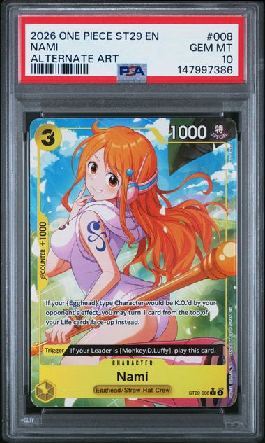 PSA 10 One Piece TCG: 2026 Nami - ST29-008 - Starter Deck Egghead