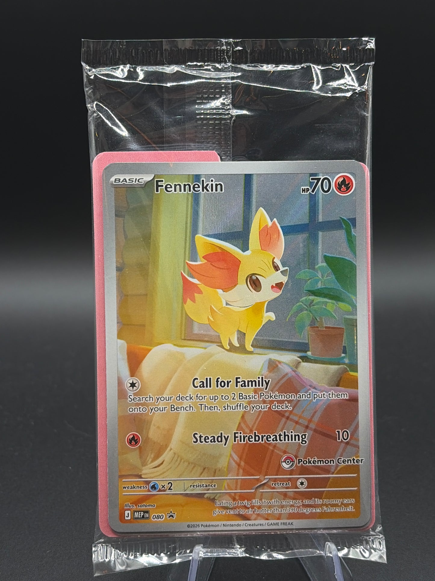 Pokemon TCG: 2026 Fennekin -  Promo - 080 - Chaos Rising - Sealed Pokemon Center