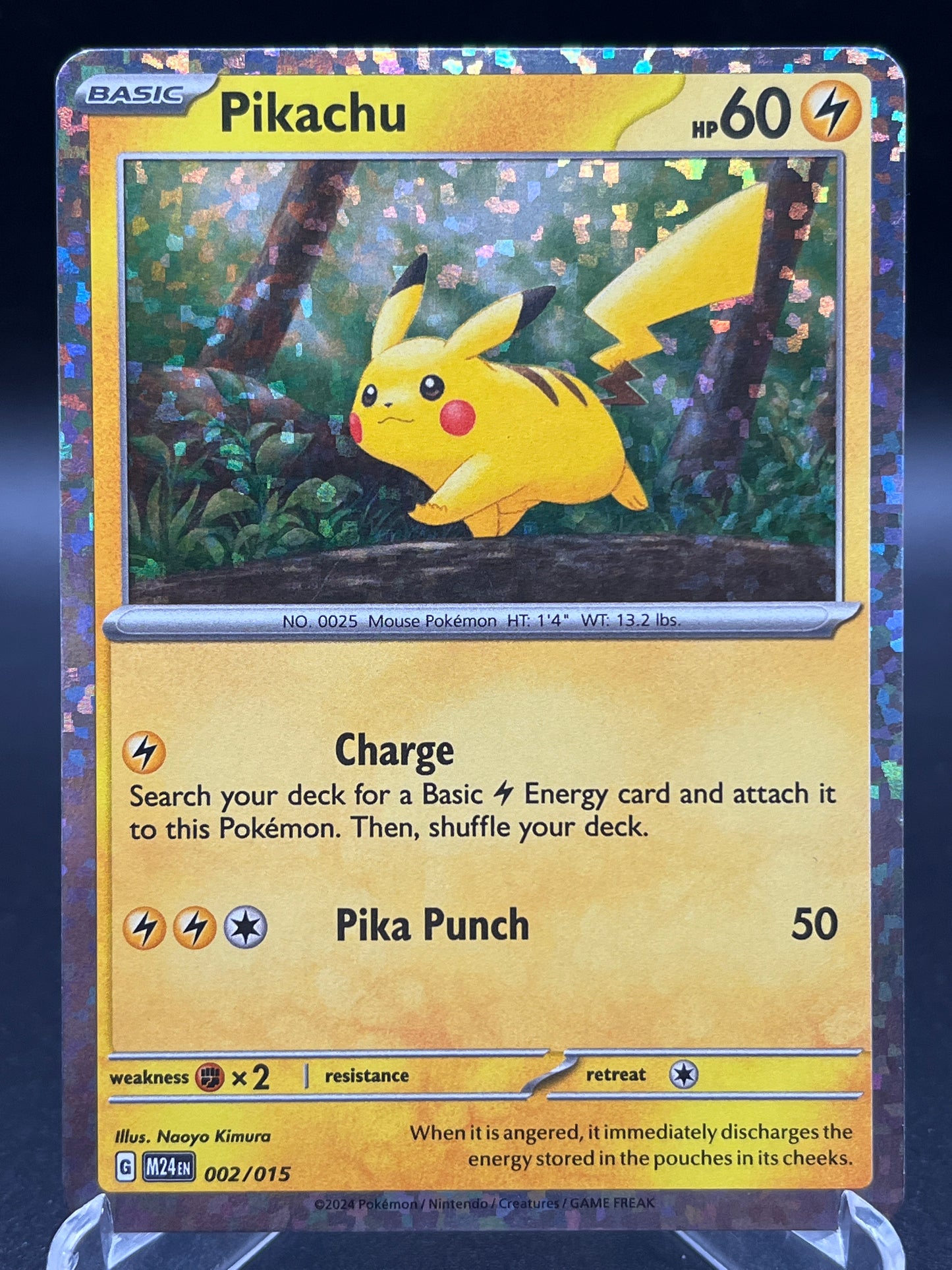 Pokémon TCG: 2024 Pikachu 002/015 - McDonald's Promos 2024