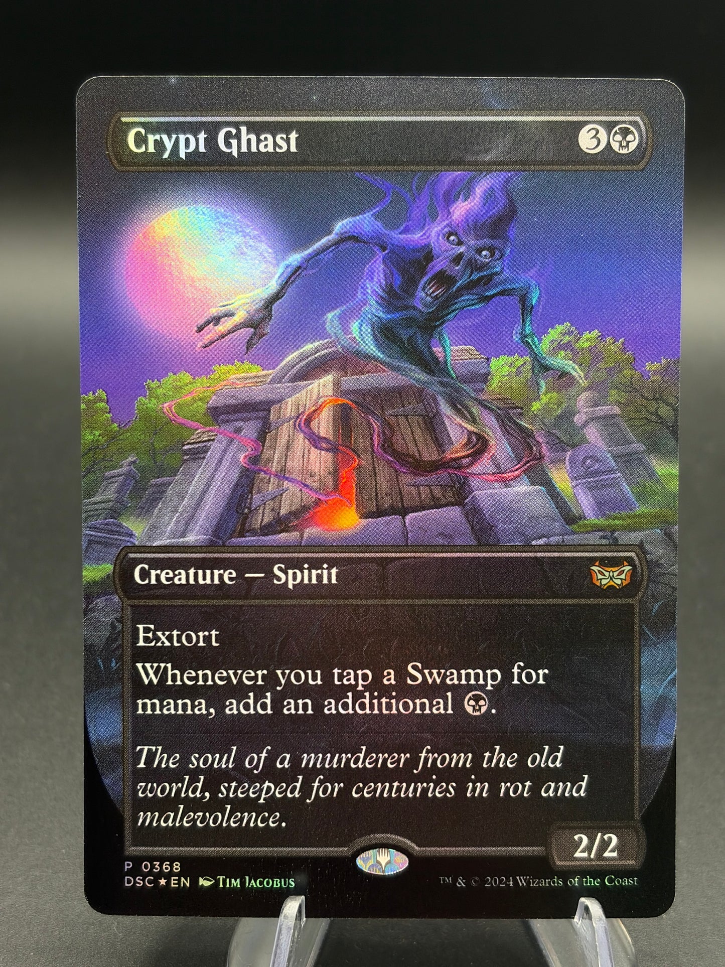 MTG TCG: Crypt Ghast (Borderless) P 0368 DSC: Commander: Duskmourn, House of Horror