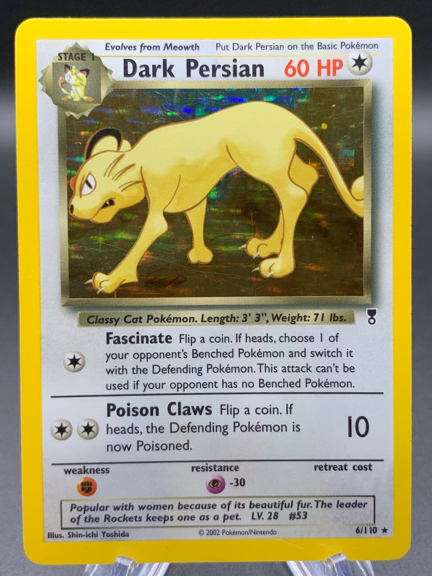 Pokémon TCG: 2002 Dark Persian - 6/110 - Legendary Collection