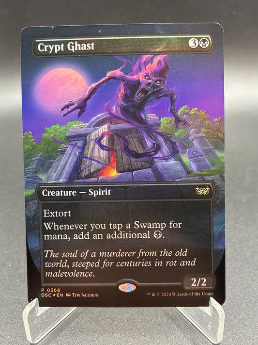 MTG TCG: Crypt Ghast (Borderless) P 0368 DSC: Commander: Duskmourn, House of Horror