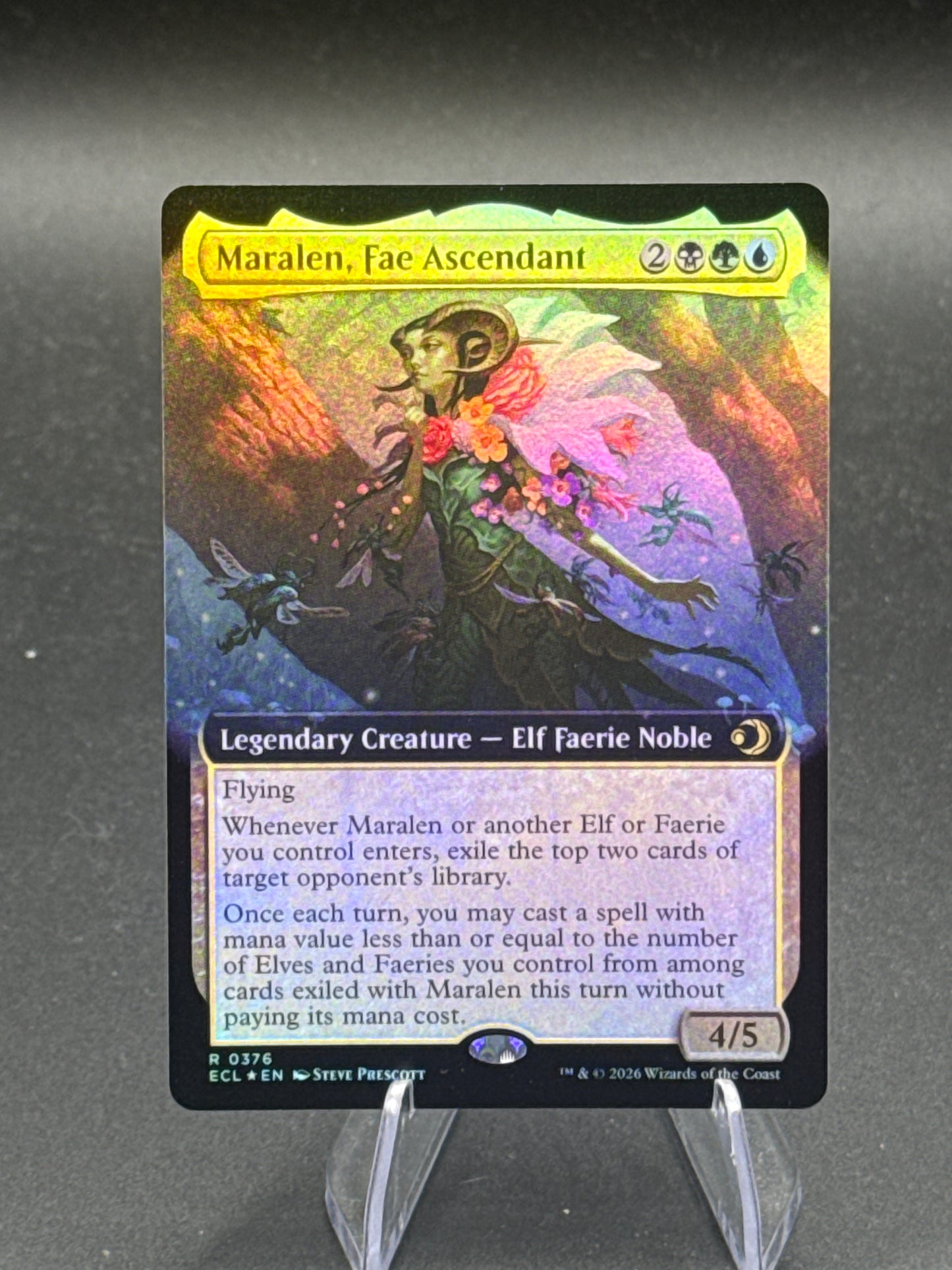 MTG TCG: Maralen, Fae Ascendant R 0376  (Extended Art) - Lorwyn Eclipsed