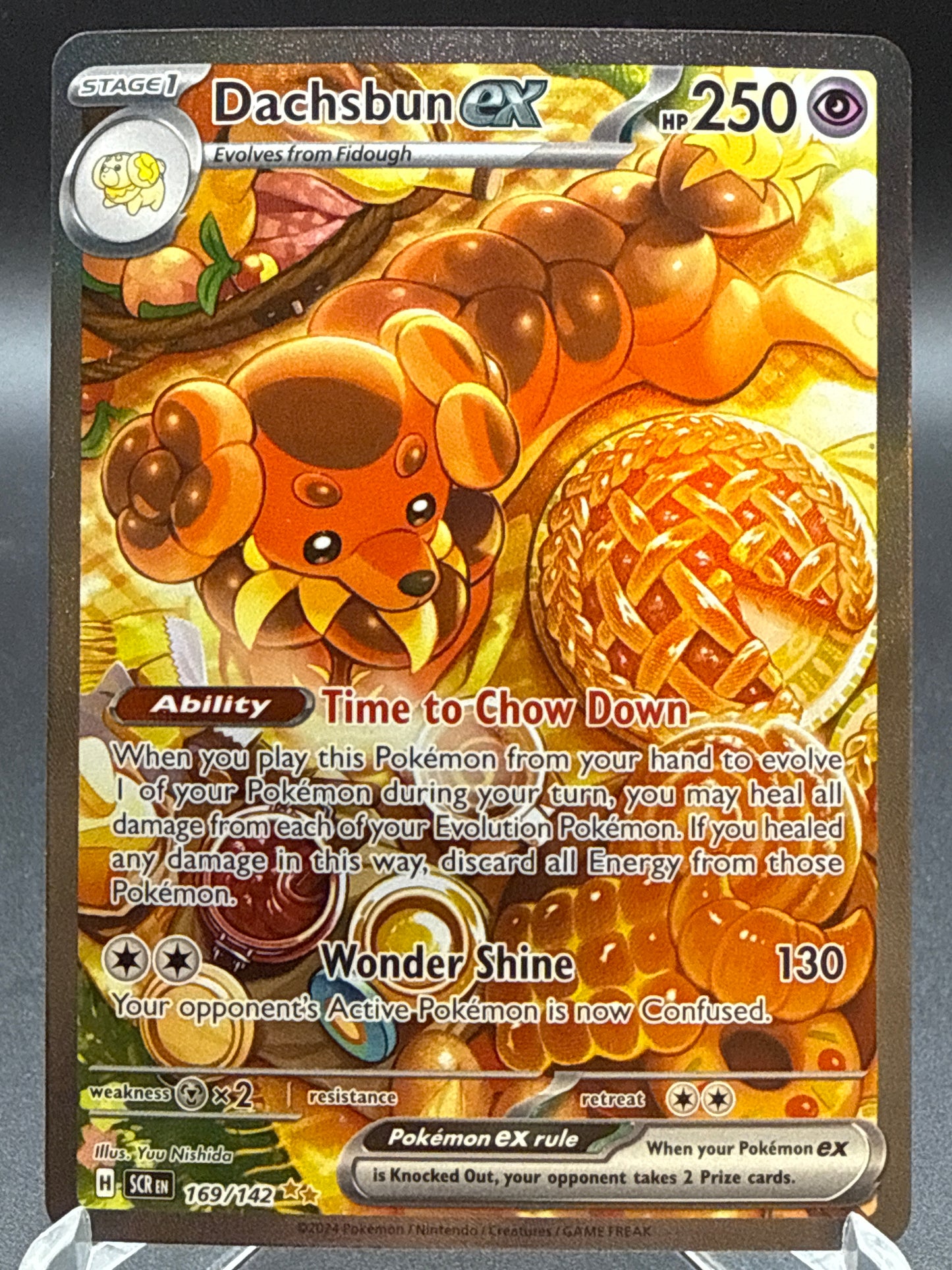 Pokémon TCG: 2024 Dachsbun ex - 169/142 - SV: Stellar Crown