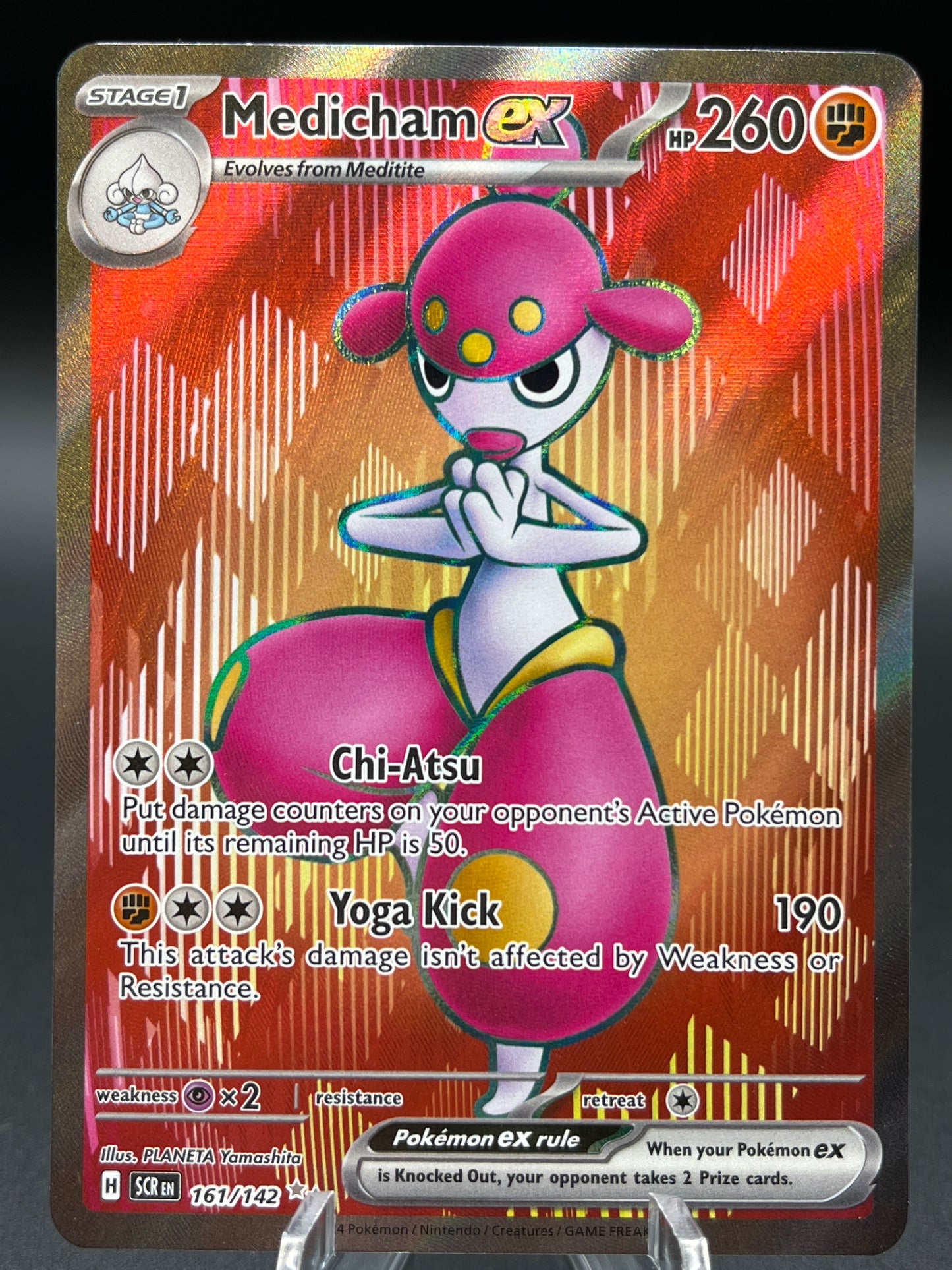 Pokémon TCG: 2024 Medicham ex 161/142 - S&V: Stellar Crown