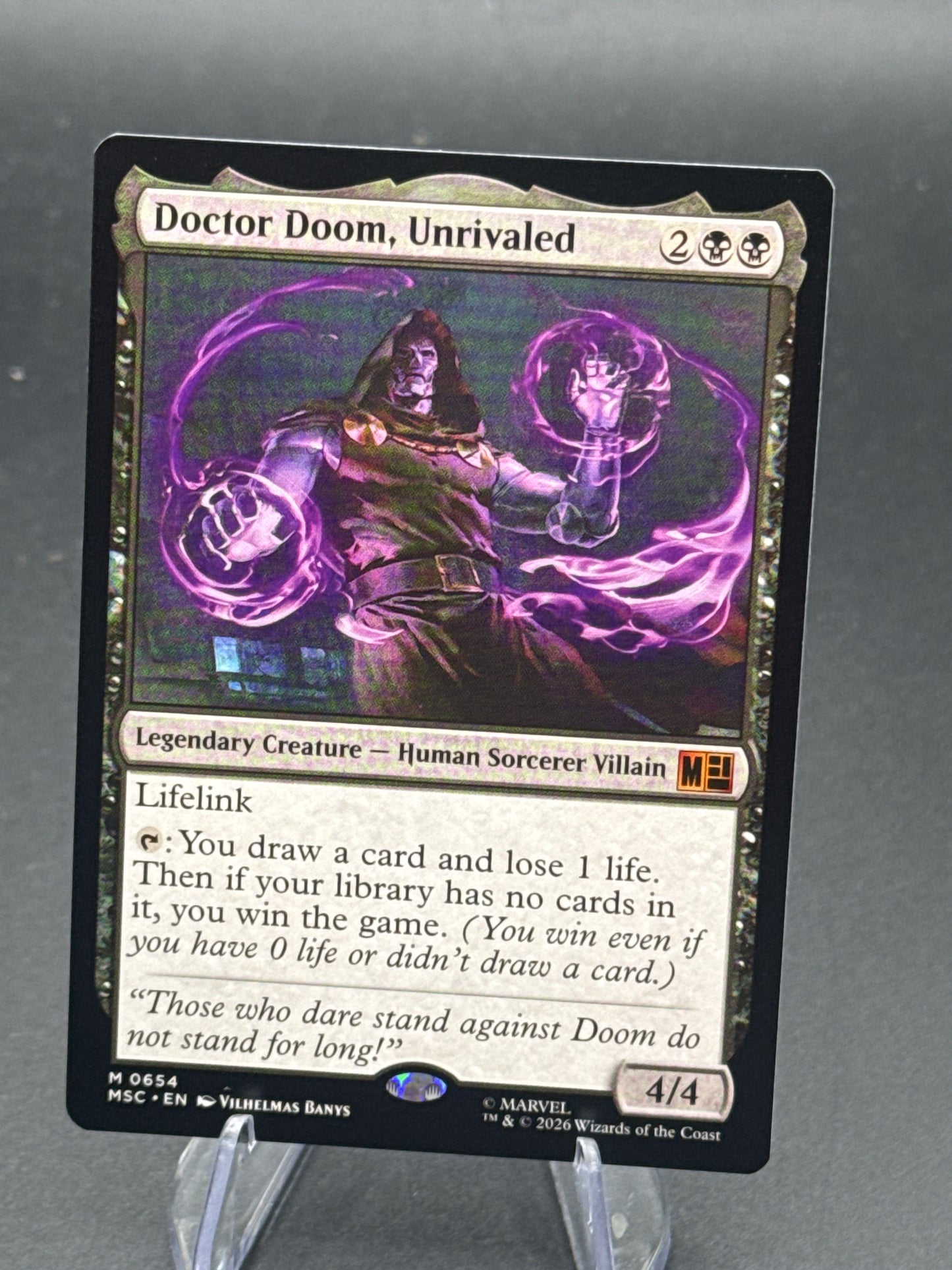 MTG TCG:  Doctor Doom, Unrivaled 0654 - Commander: Marvel Super Heroes