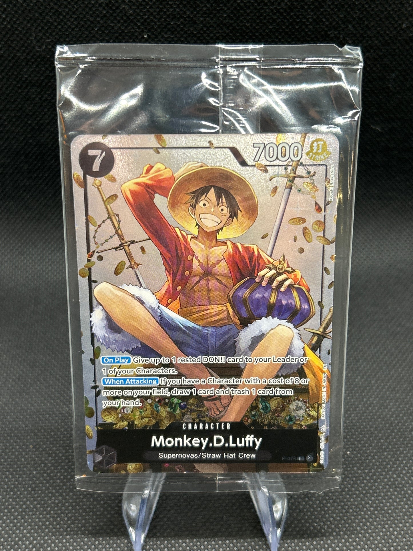 One Piece TCG: Monkey.D.Luffy - P-075 - Tin Pack Set Vol. 2 Promo - Sealed