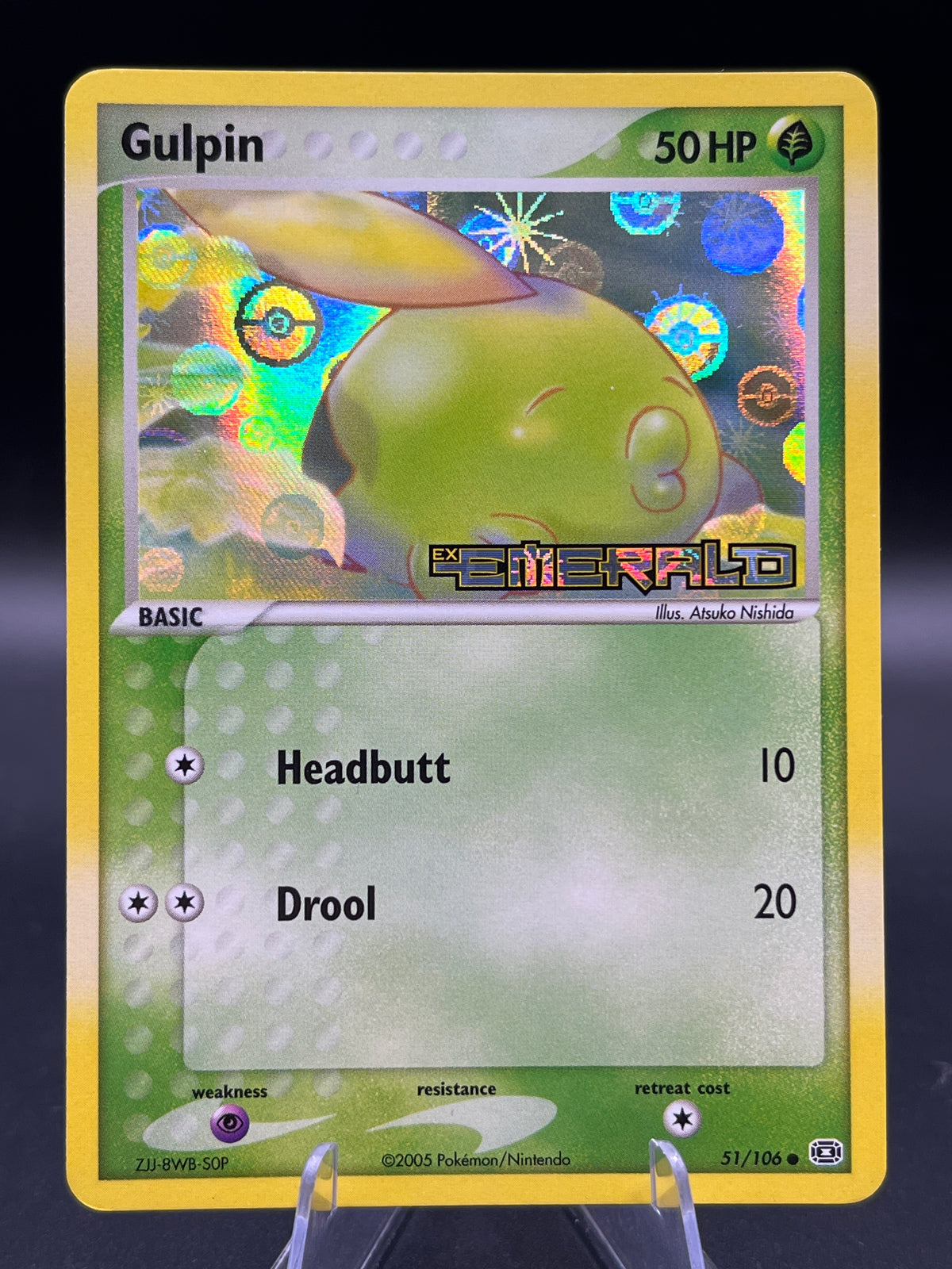 Pokémon TCG: 2005 Gulpin 51/106 Emerald Reverse Holo