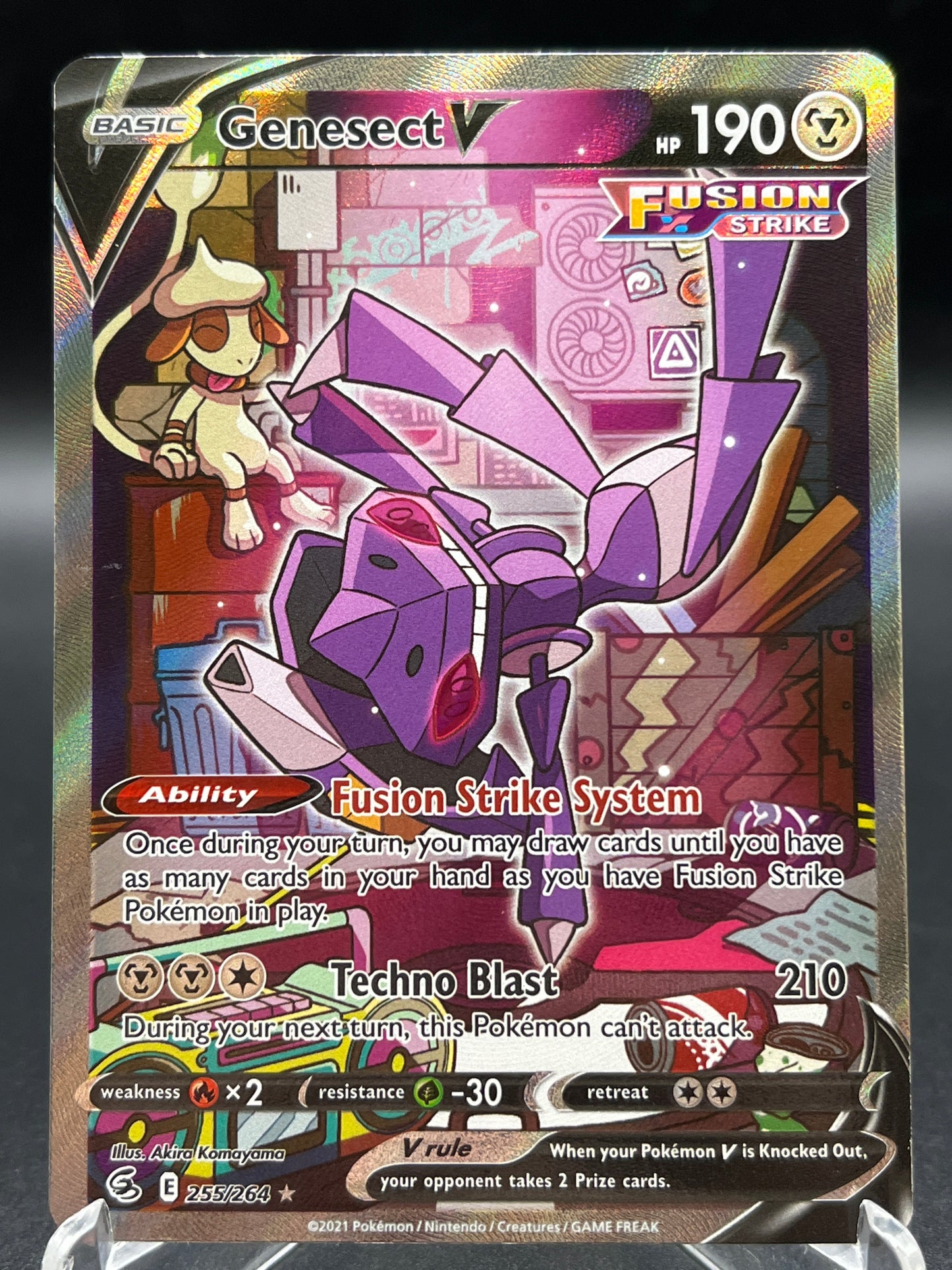 Pokémon TCG: 2021 Genesect V 255/264 - SWSH: Fusion Strike