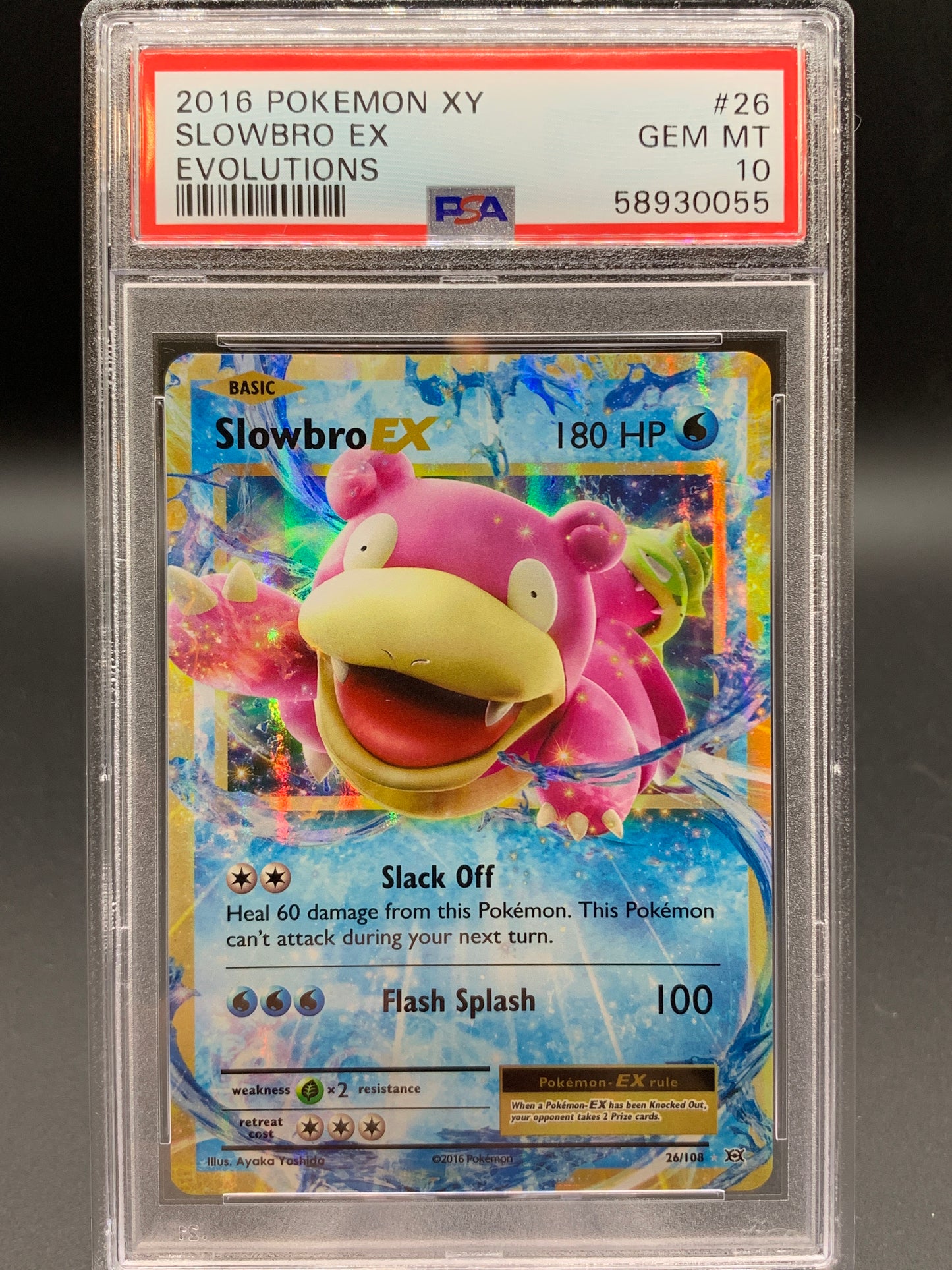 PSA 10 Pokémon TCG: 2016 Slowbro EX - 26/108 - XY: Evolutions