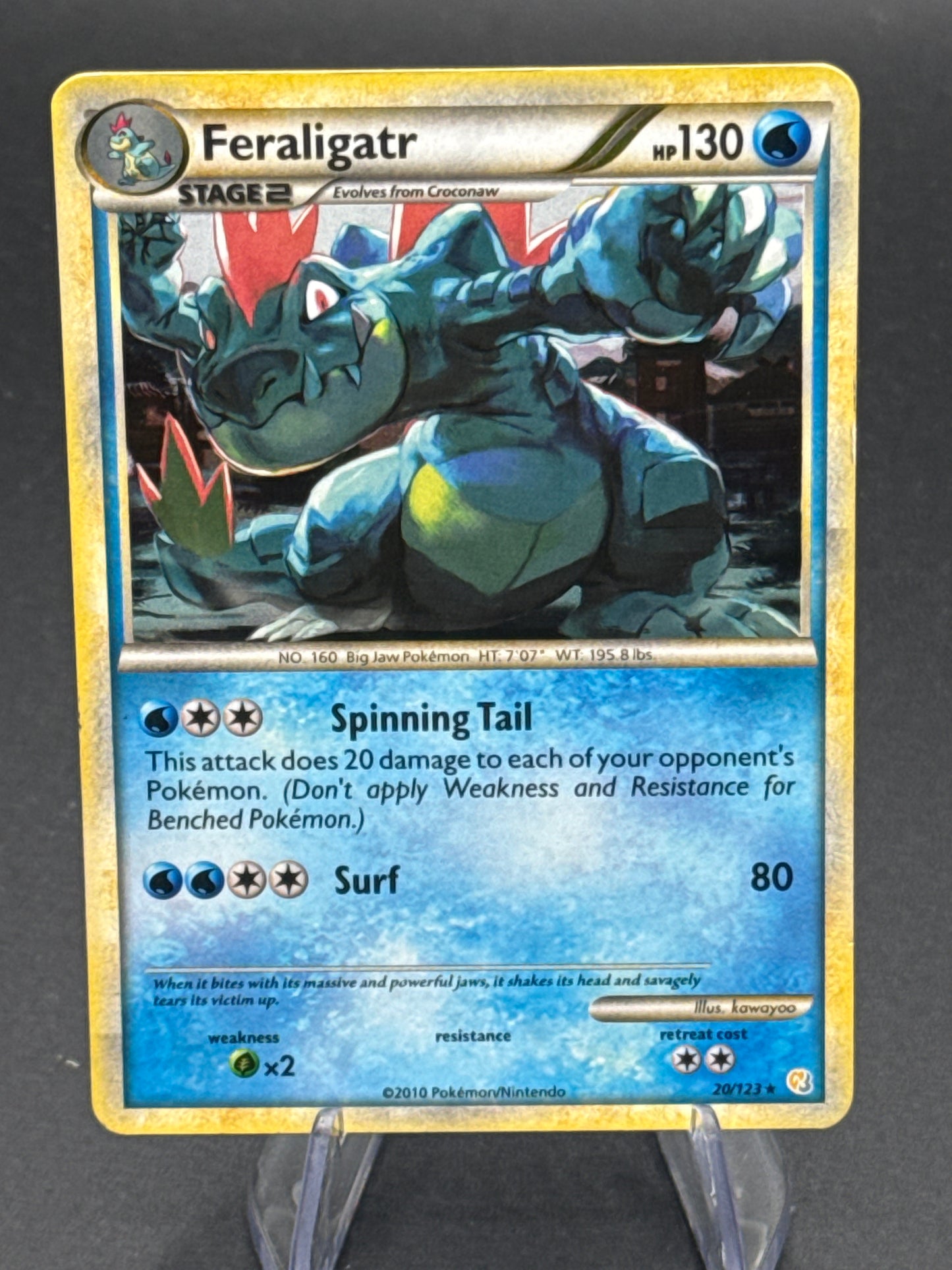 Pokémon TCG: 2010 Feraligatr 20/123 - HeartGold SoulSilver (Damage)