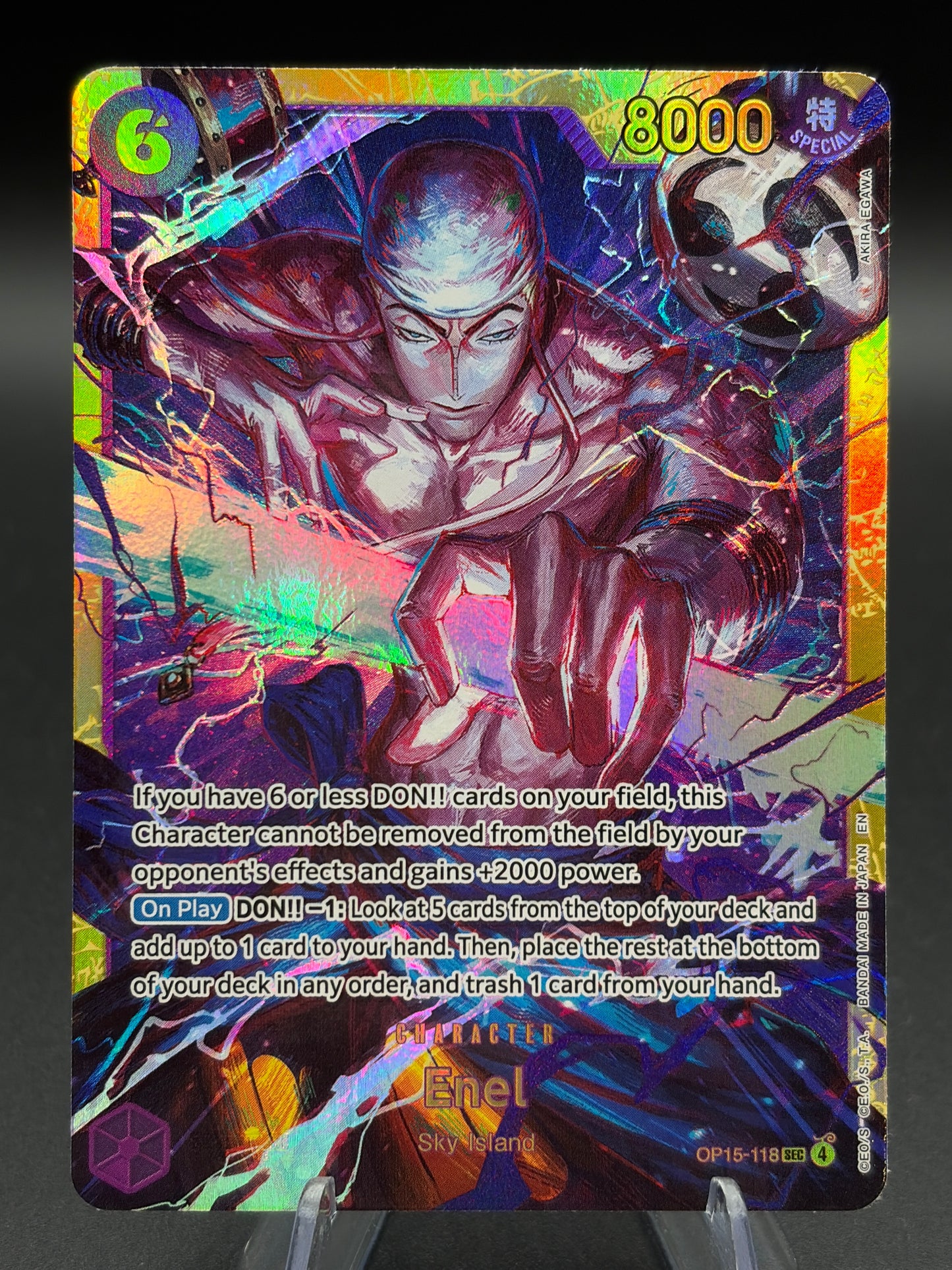 One Piece TCG: 2026 Enel (OP15-118) - Adventure on Kami's Island (OP15-EB04)