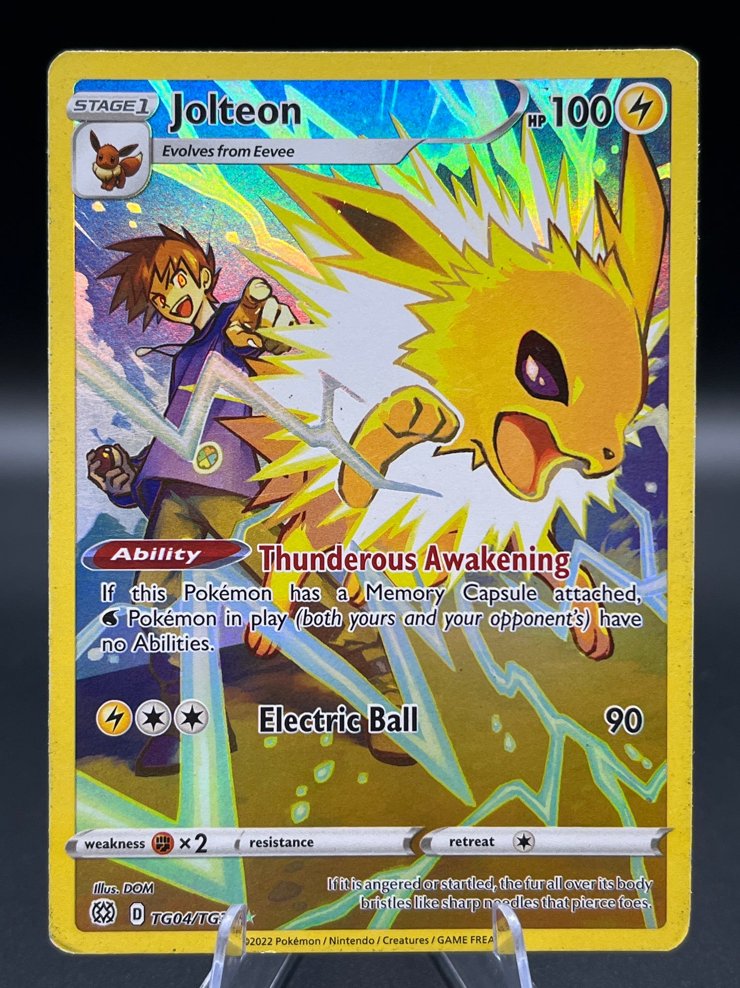 Pokémon TCG: 2022 Jolteon - TG04/TG30 - SWSH: Brilliant Stars Trainer Gallery