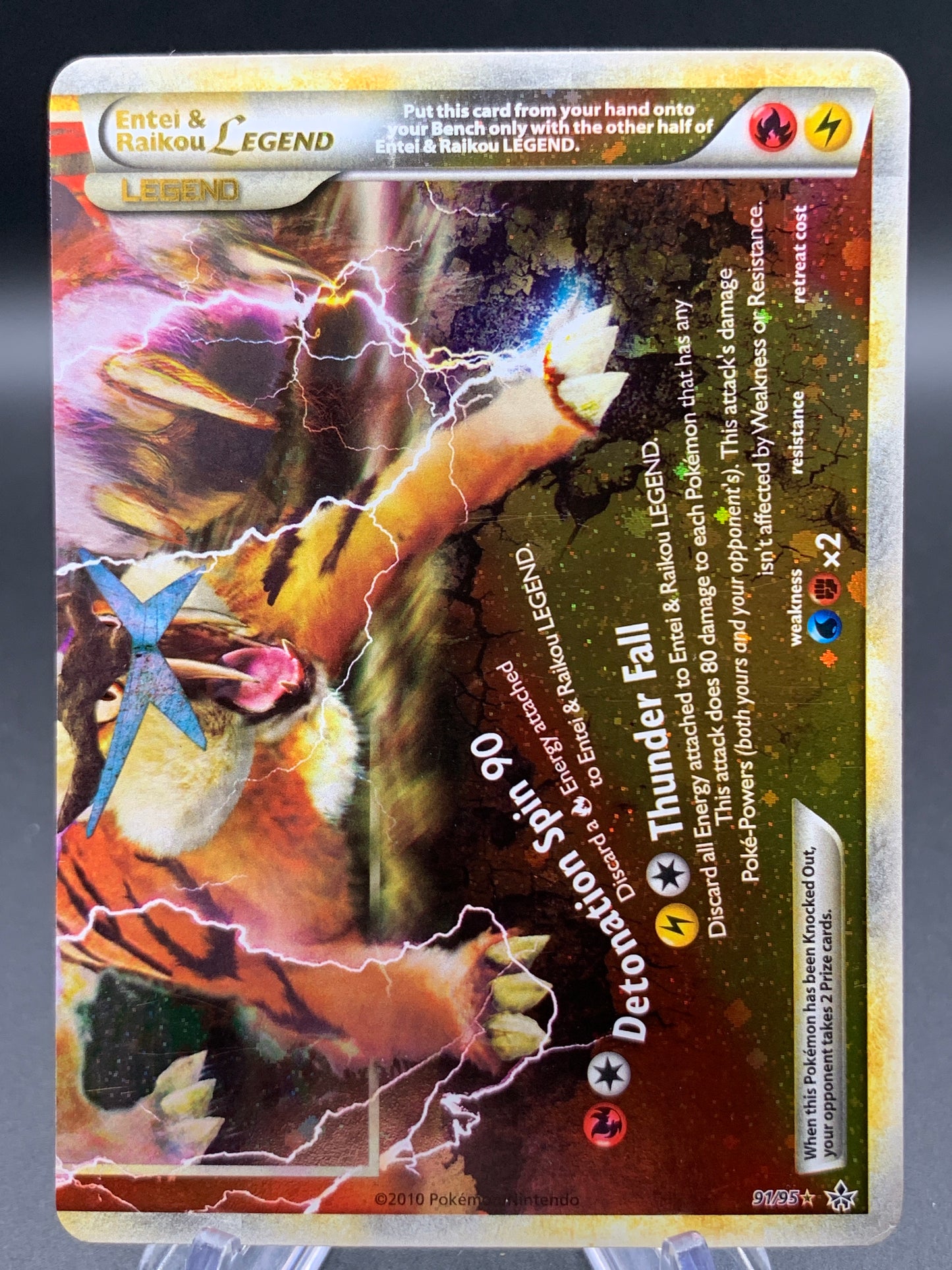 Pokémon TCG: 2010 Entei & Raikou Legend Bottom - 91/95 - Unleashed