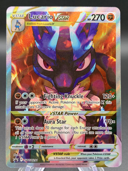 Pokémon TCG: 2023 Lucario VSTAR - SWSH291 - SWSH: Crown Zenith ETB Promo