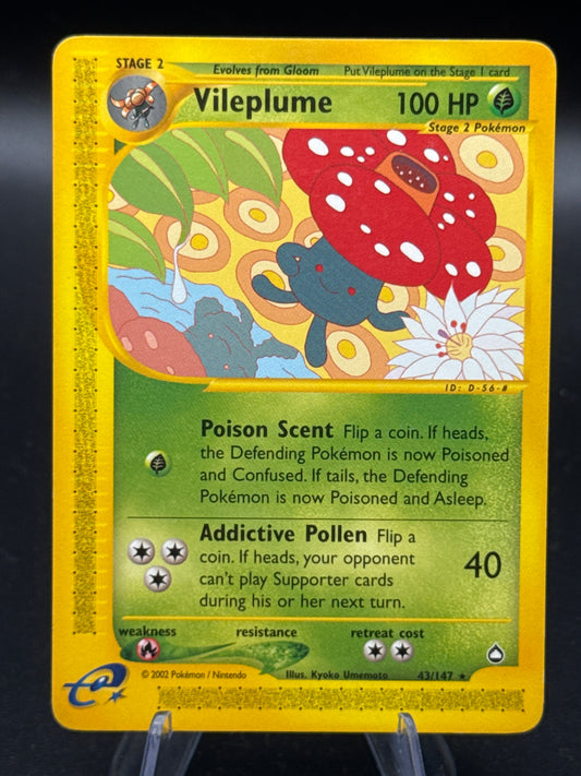 Pokémon TCG: 2002 Vileplume 43/147 - Aquapolis