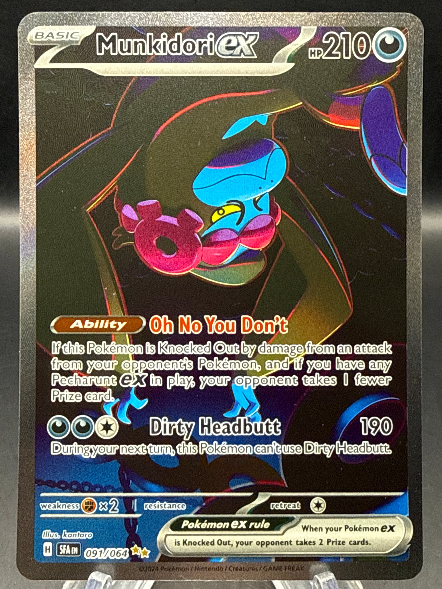 Pokémon TCG: 2024 Munkidori ex - 091/064 - S&V: Shrouded Fable