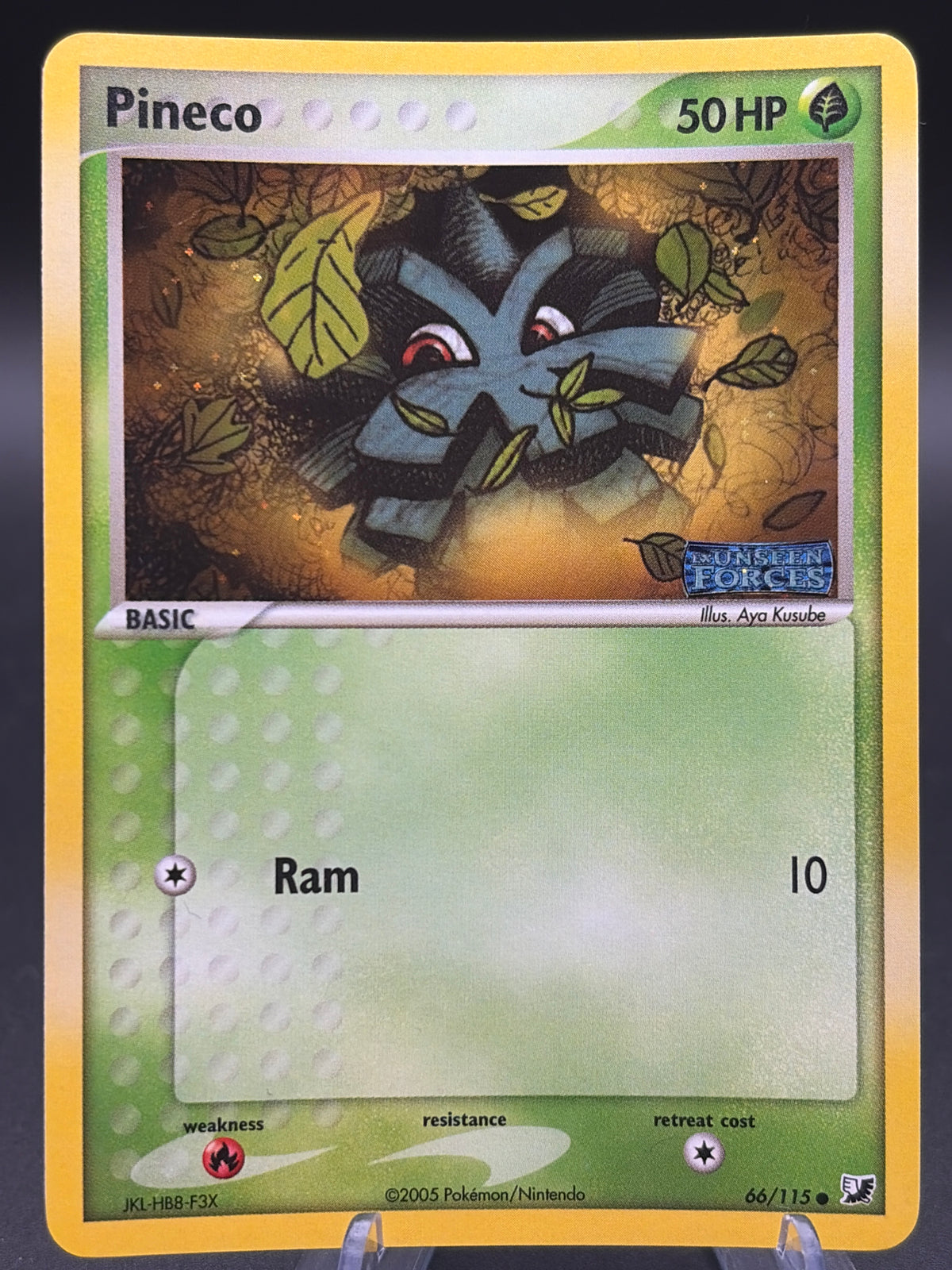 Pokémon TCG: 2005 Pineco - EX Unseen Forces (UF) (Stamped)