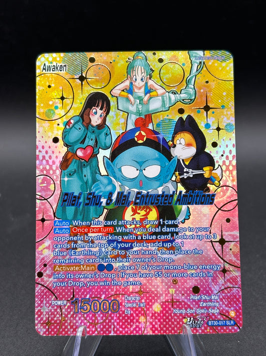 Dragon Ball TCG: 2026 Pilaf, Shu, & Mai // Pilaf, Shu, & Mai, Entrusted Ambitions (BT30-017 SLR) - Three Glorious Fighters