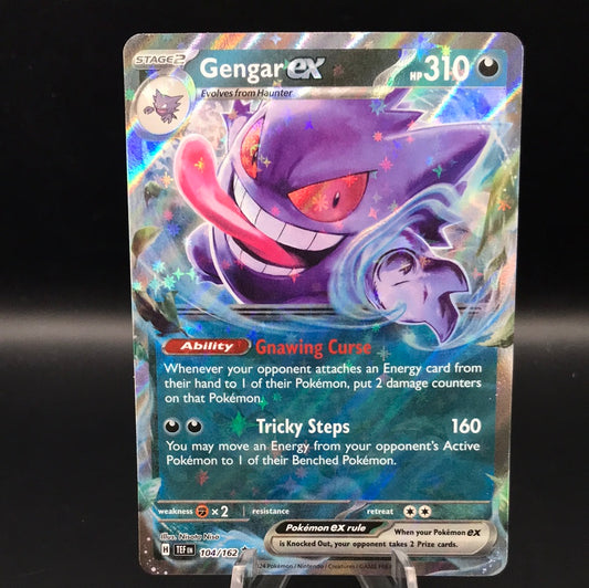 Pokémon TCG: 2024 Gengar Ex 104/162 S&V: Temporal Forces