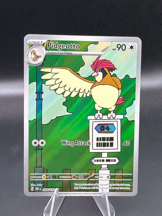 Pokémon TCG: 2023  Pidgeotto - 208/197 - SV: Obsidian Flames
