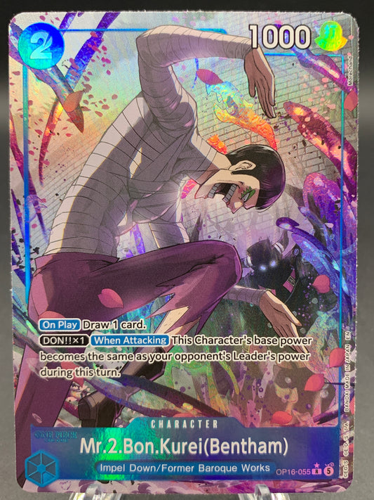One Piece TCG: Mr.2.Bon.Kurei(Bentham) (055) (Alternate Art) - The Time of Battle (OP16)