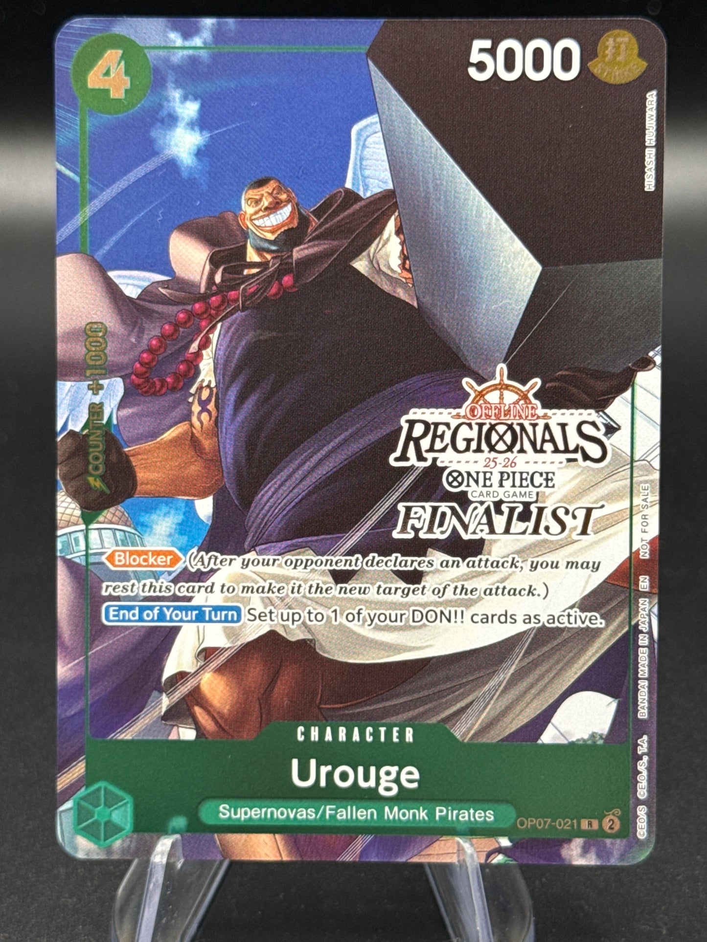 One Piece TCG: Urouge Regional Finalist Card 2025 Vol. 1 OP07-021