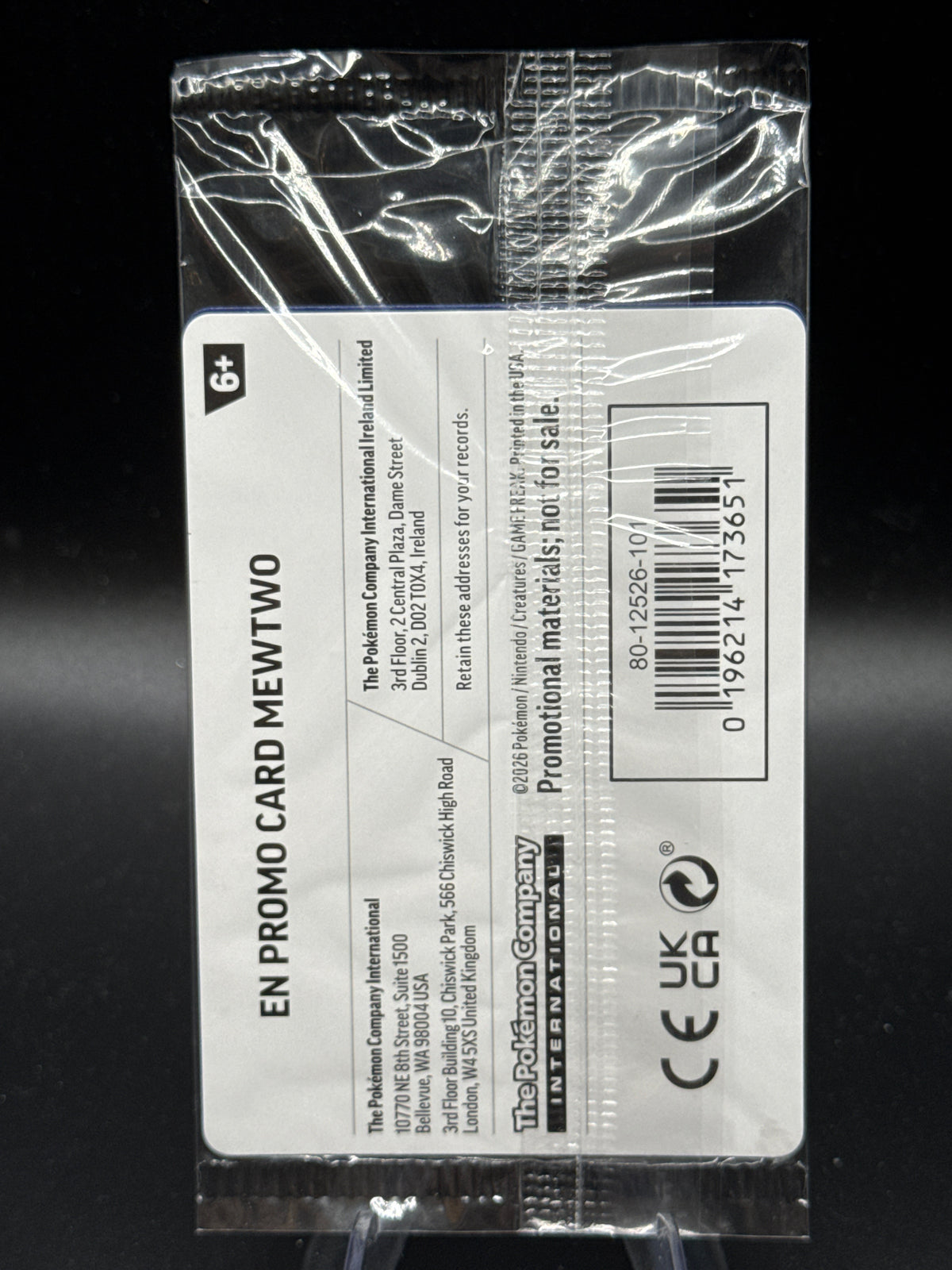 Pokemon TCG: 2026 Mewtwo 063/128 30C Promo Sealed