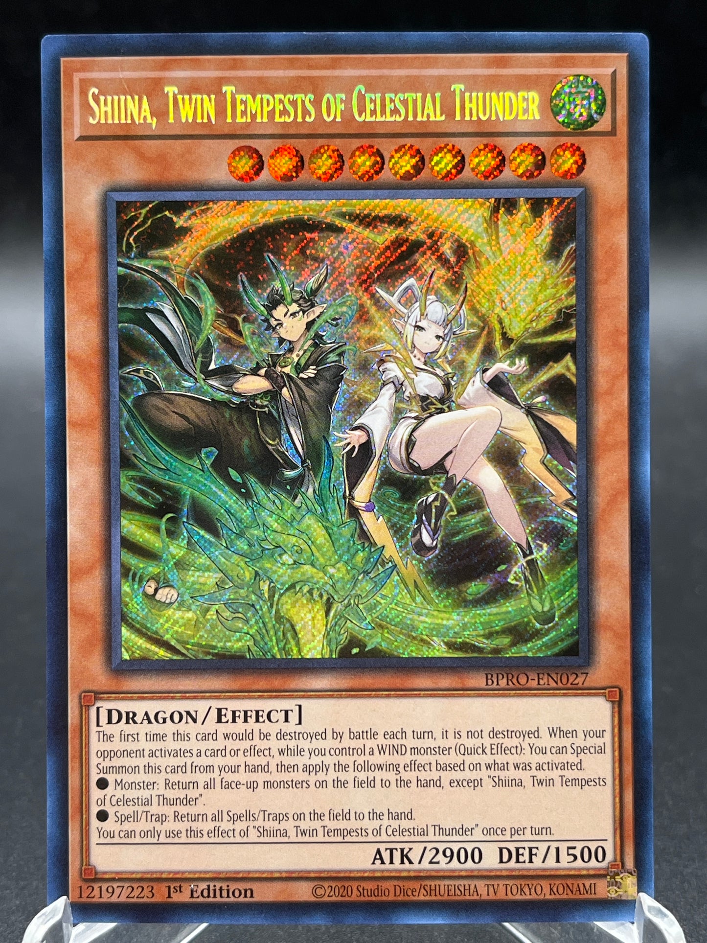 Yu-Gi-Oh! TCG: Shiina, Twin Tempests of Celestial Thunder BPRO-EN027 - Burst Protocol (BPRO)