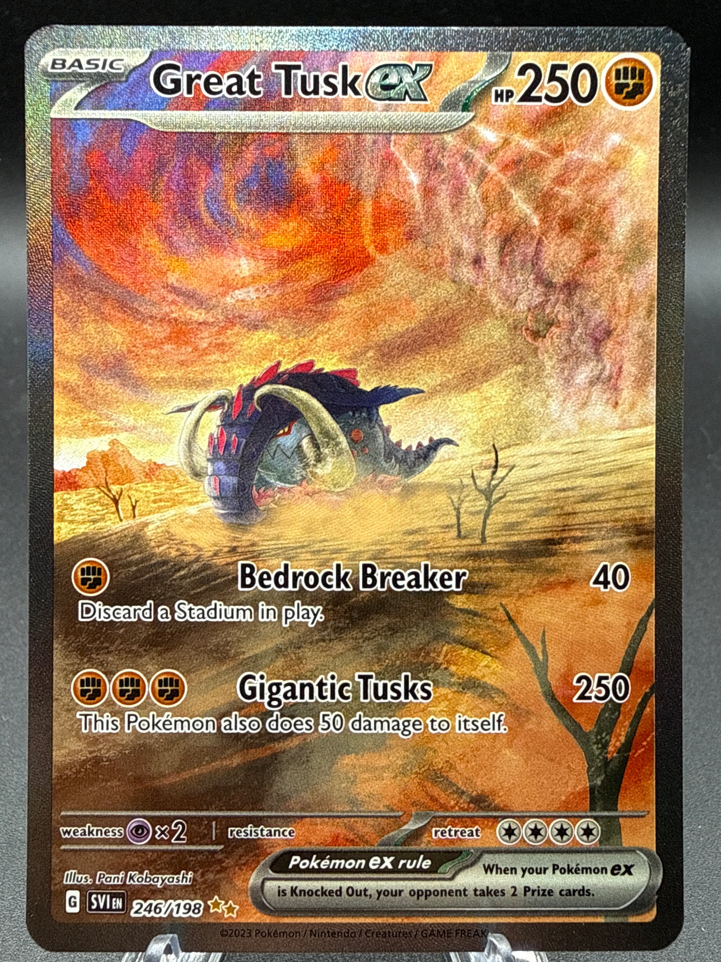 Pokémon TCG: 2023 Great Tusk ex - 246/198 - SV: Scarlet & Violet Base Set