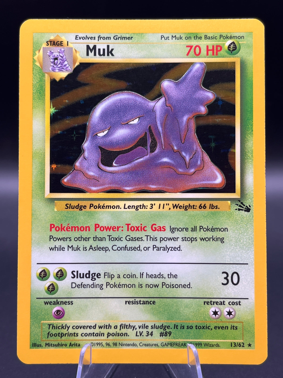 Pokémon TCG: 1999 Muk 13/62 - Fossil Holo