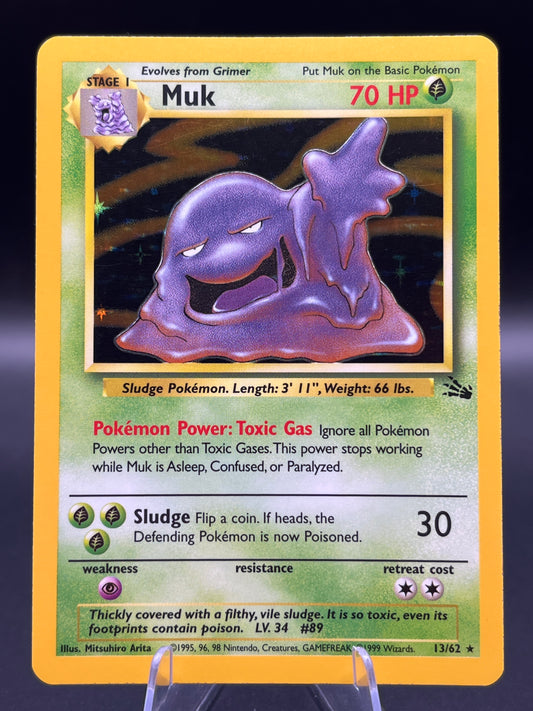 Pokémon TCG: 1999 Muk 13/62 - Fossil Holo