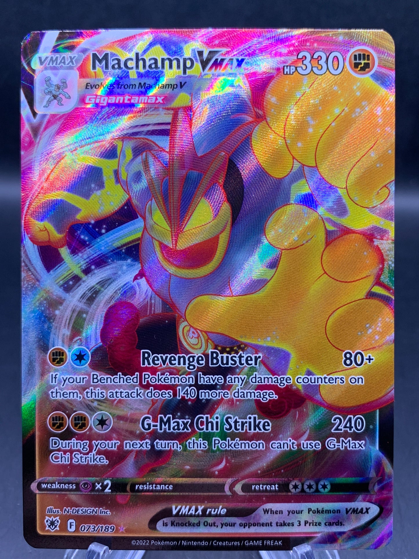 Pokémon TCG: 2022 Machamp VMAX - 073/189 - SWSH: Astral Radiance