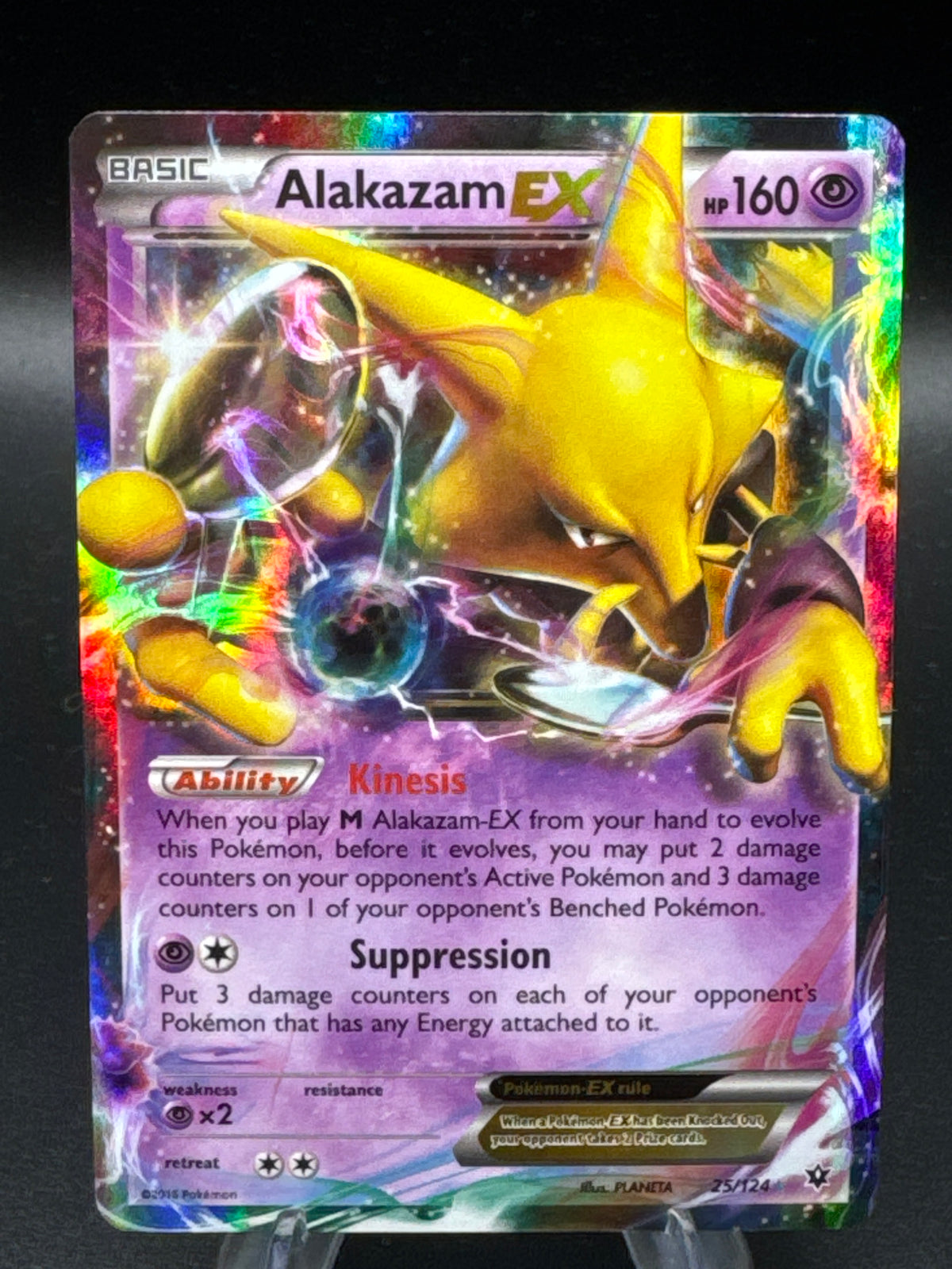 Pokémon TCG: 2016 Alakazam EX 25/124 - XY - Fates Collide